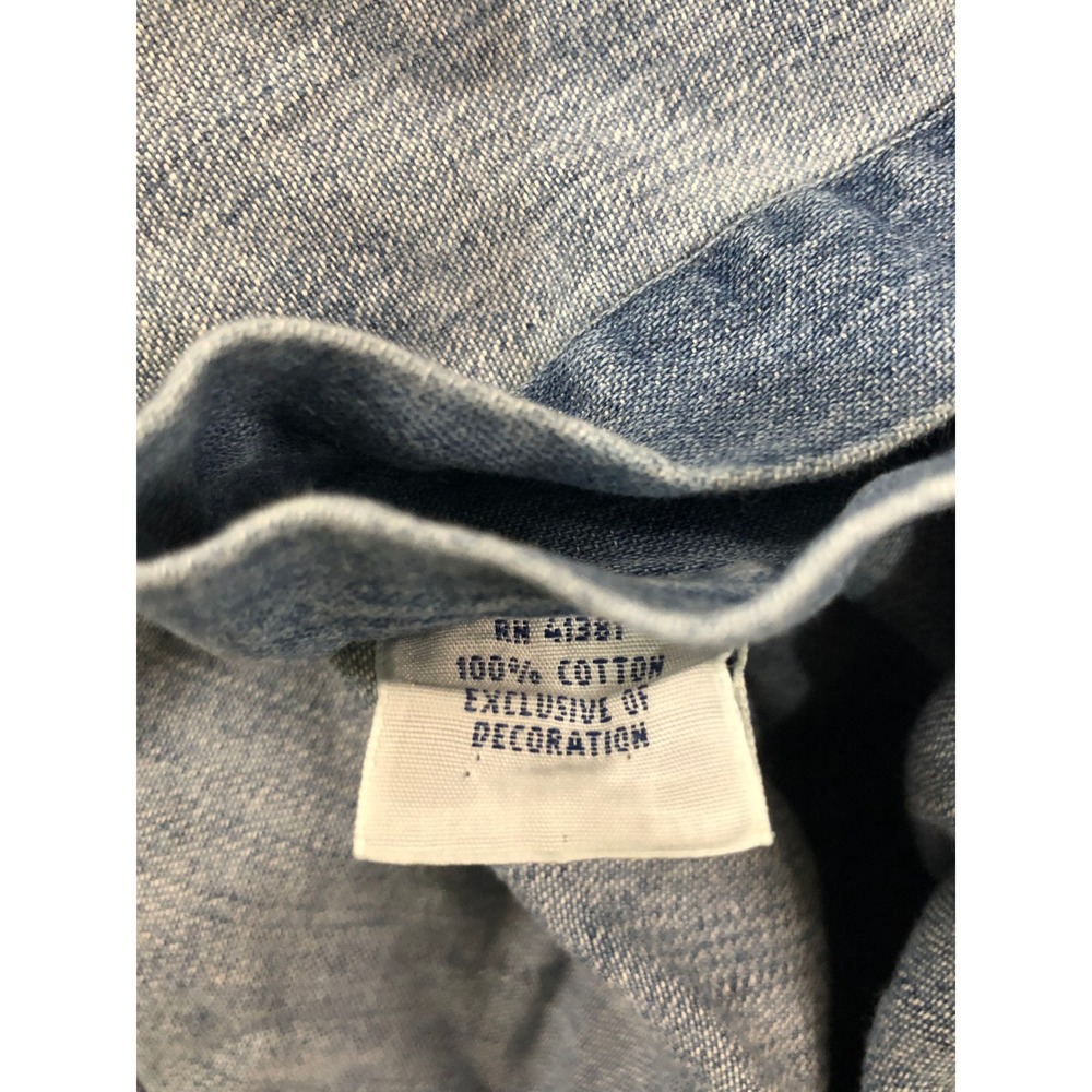 Ralph Lauren Shirt Men Size L Blue Denim Button Down - Picture 5 of 9